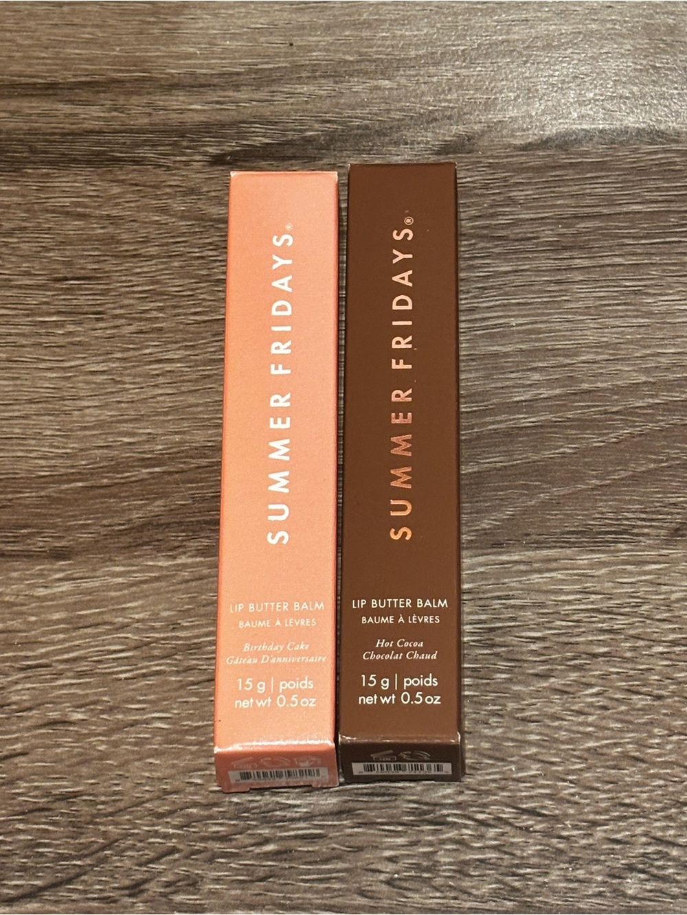 Summer Fridays Lip Butter Balm Duo - Birthday Cake and Hot Cocoa *OG formula